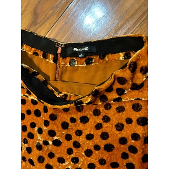 Madewell velvet circle mini skirt in leopard dot - Picture 4 of 4